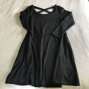 Fresh Tart Long Sleeve Dark Gray Dress